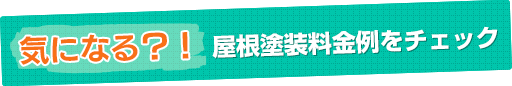 気になる？！屋根塗装料金例をチェック