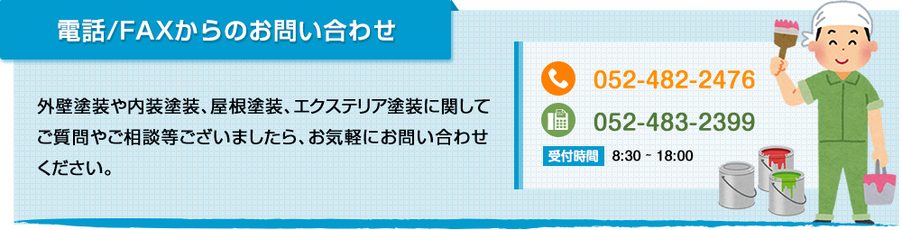 電話/FAXからのお問い合わせ