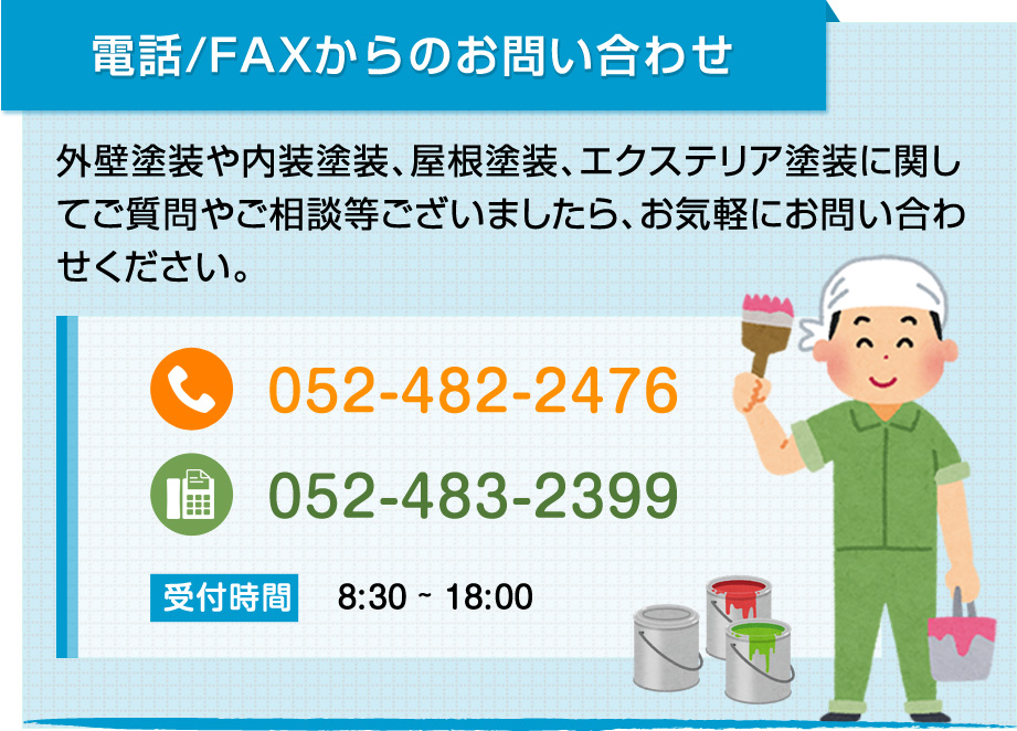 電話/FAXからのお問い合わせ